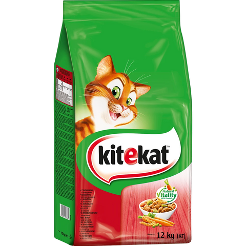 Kitekat Trocken mit Rind & Gemüse