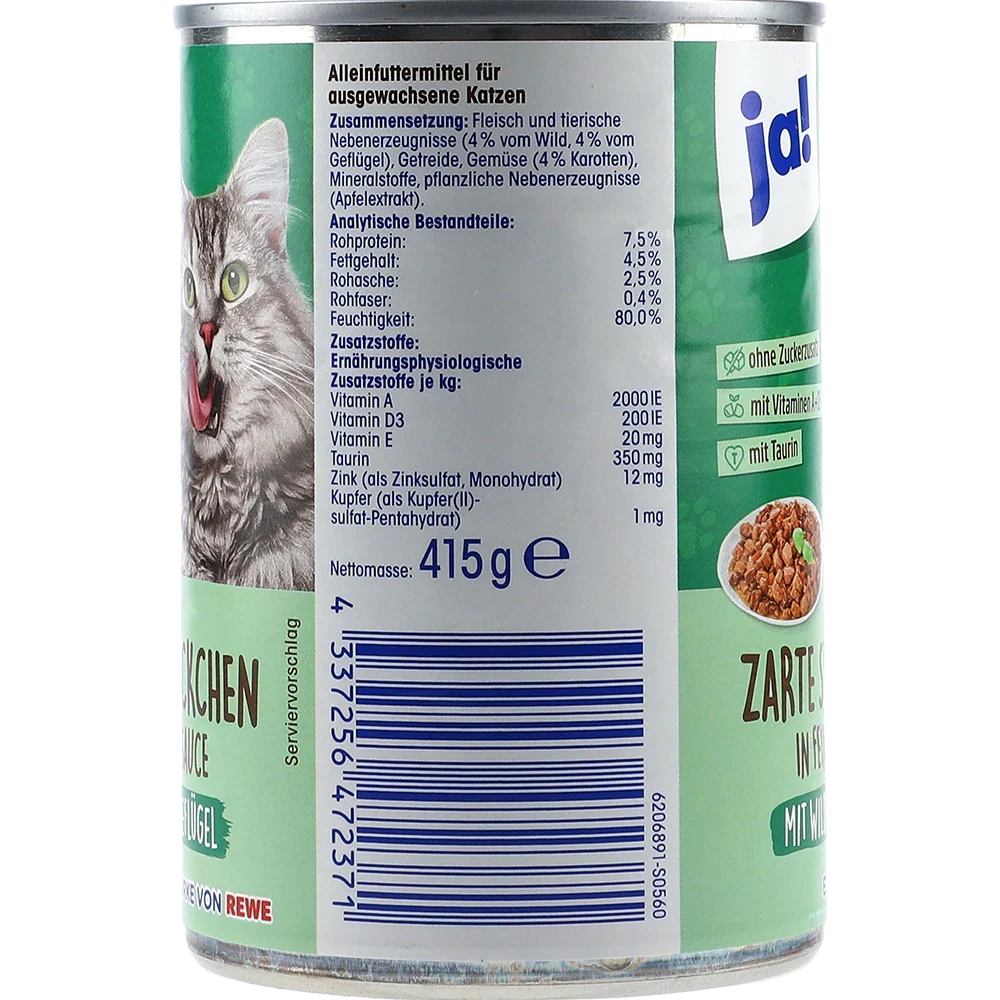 ja! Vilt & Fågel - Möra bitar i delikat sås