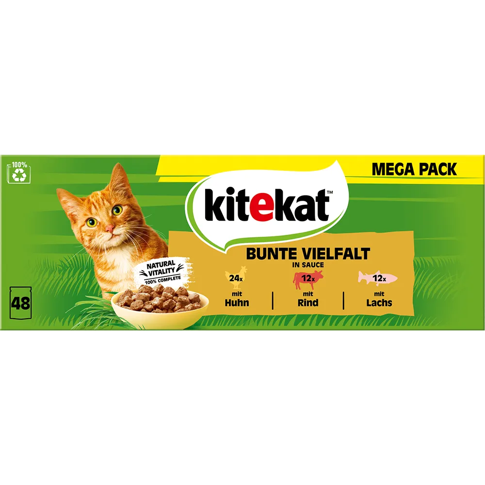 Kitekat Brogede Variation i Sauce