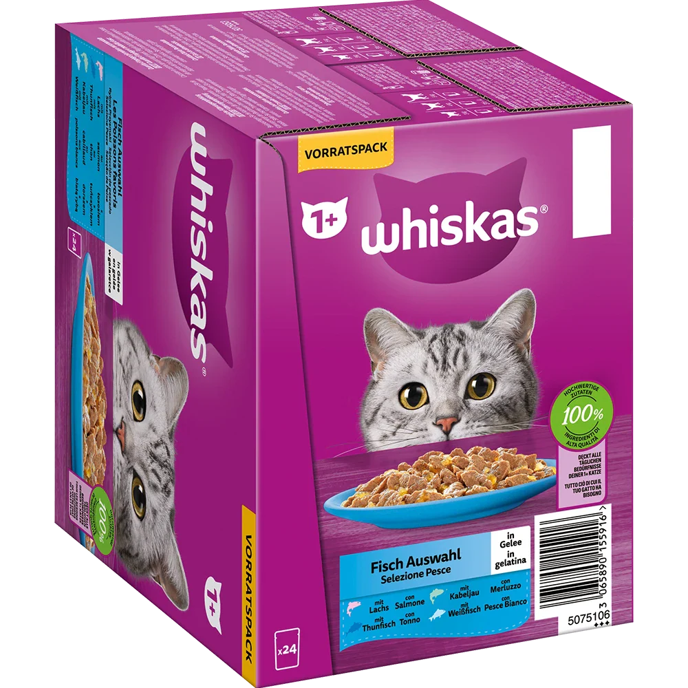 Whiskas Fisch Auswahl Gelee