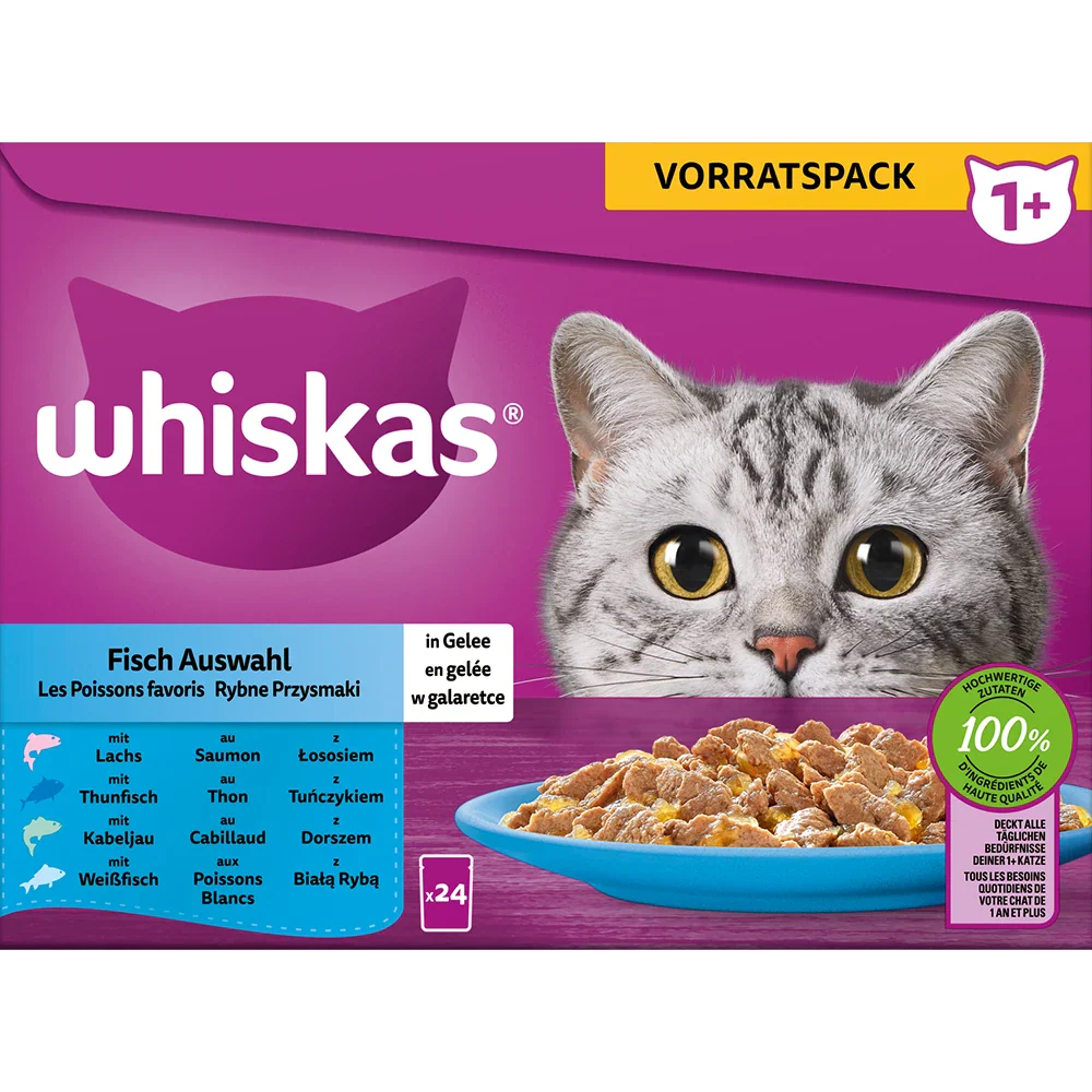 Whiskas Fisch Auswahl Gelee