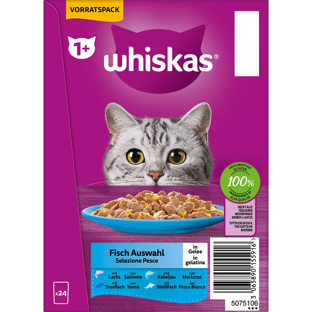 Whiskas Fisch Auswahl Gelee