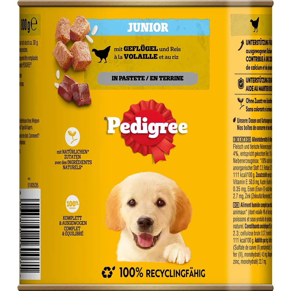 Pedigree Junior Pastete Geflügel