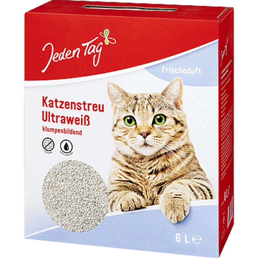 Jeden Tag Katzenstreu Ultraweiß