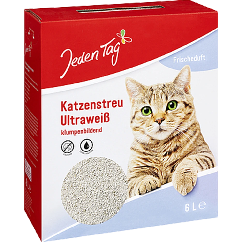 Jeden Tag Katzenstreu Ultraweiß