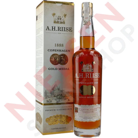 A.H. Riise 1888 Copenhagen Gold 1888 Rum Geschenkbox 40% 0,7 ltr. - AllSpirits