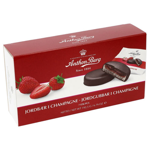 Anthon Berg Jordbær i Champagne 192,5g - AllSpirits