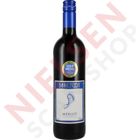 Barefoot Merlot 13,5% 0,75ltr - AllSpirits