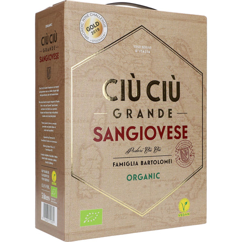 Ciú Ciú Grande Sangiovese Organic BIO 13,5 % 3 ltr. - AllSpirits