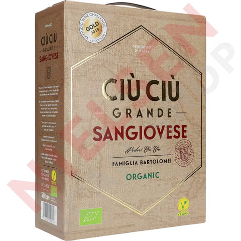 Ciú Ciú Grande Sangiovese Organic BIO 13,5 % 3 ltr. - AllSpirits