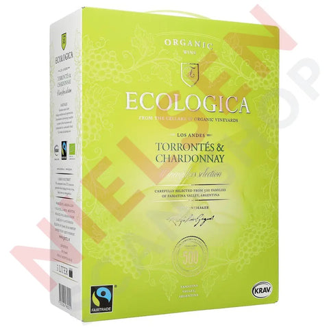 Ecologica Torrontes & Chardonnay 12,5% 3 ltr. - AllSpirits