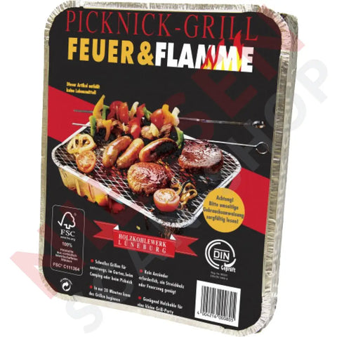 Feuer & Flamme Einweg Picknick Grill Husholdning Hygien