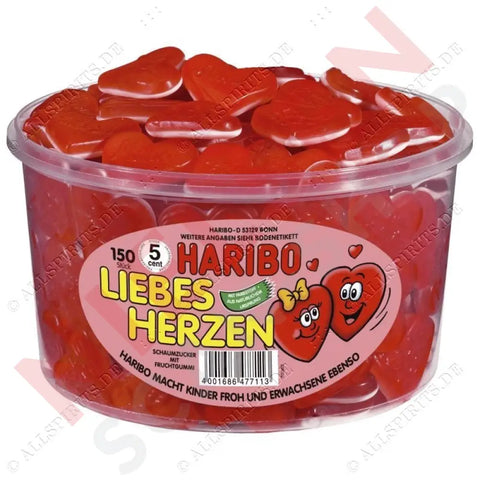 Haribo Liebes Herzen 1,2kg - AllSpirits