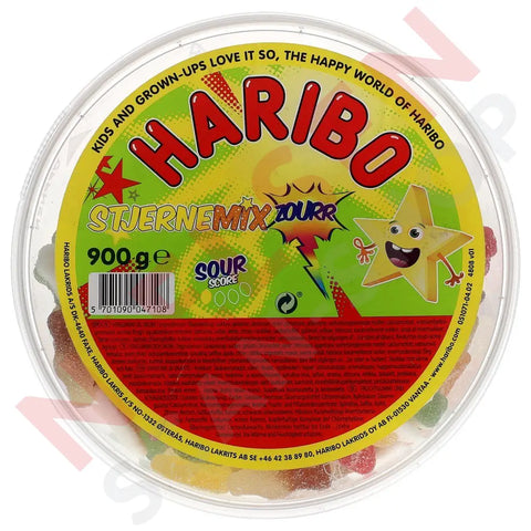 Haribo Stjerne Mix Sour 900g - AllSpirits