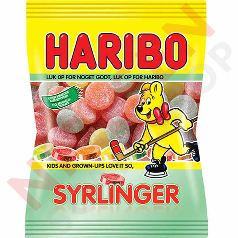 Haribo Dk Syrlinger Slik & Dagligvarer