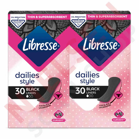 Libresse Trusseindlæg/Slipeinlagen Black Liners Husholdning & Hygien