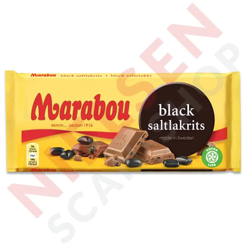 Marabou Black Saltlakritz Slik & Dagligvarer