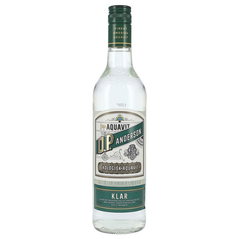 O.P. Anderson Klar Ekologisk Aquavit 40% 0,7 ltr. - AllSpirits