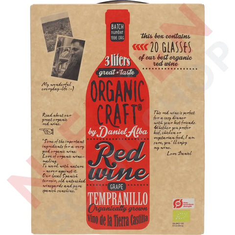 Organic Craft Red 13,5 % 3 ltr. - AllSpirits