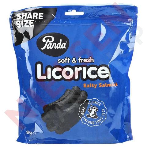 Panda Soft & Fresh Salty Salmiak Licorice 500g - AllSpirits