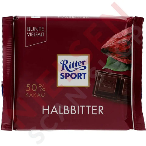 Ritter Sport Bv Halbbitter 50% Slik & Dagligvarer