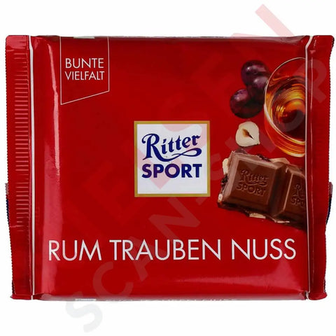 Ritter Sport Bv Rum Trauben Nuss Slik & Dagligvarer