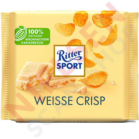 Ritter Sport Schokolade Weisse Crisp 100g - AllSpirits