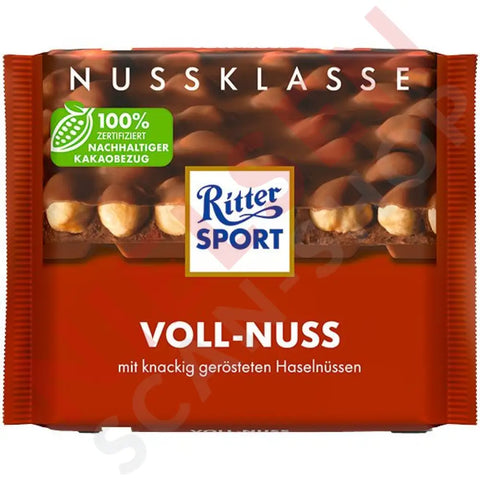 Ritter Sport Schokolade Voll-Nuss 100g - AllSpirits