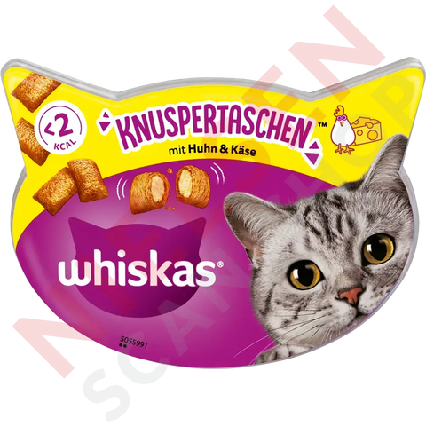 Whiskas Knuspertaschen Mit Huhn & Käse Dyrefoder